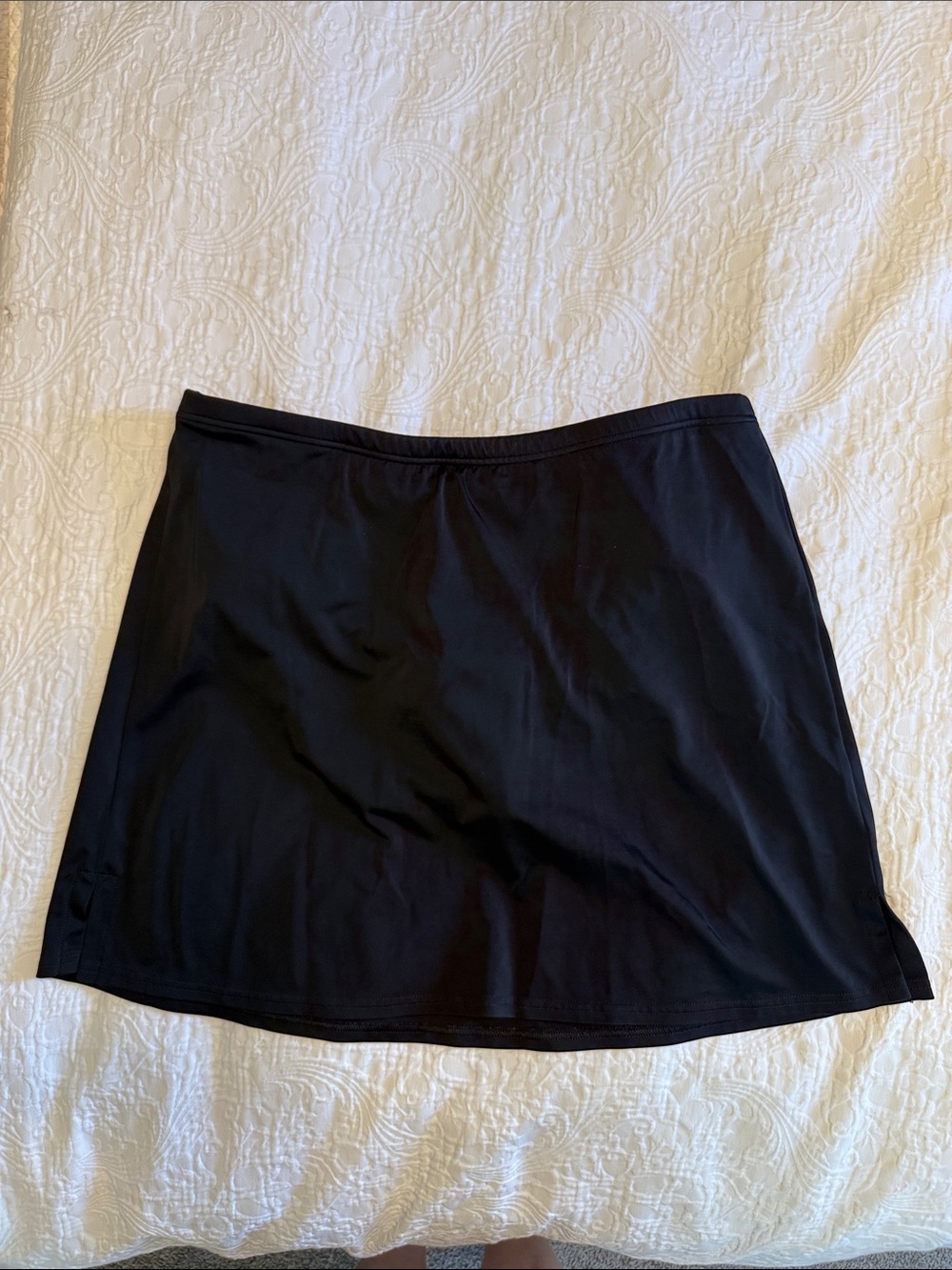Lands' End Black A-Line Swim Skort
